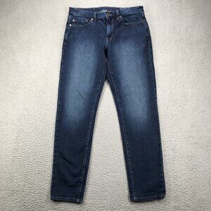 BANANA REPUBLIC Factory Jeans Mens 30x30 Slim Fit Standard Dark Washwell Denim